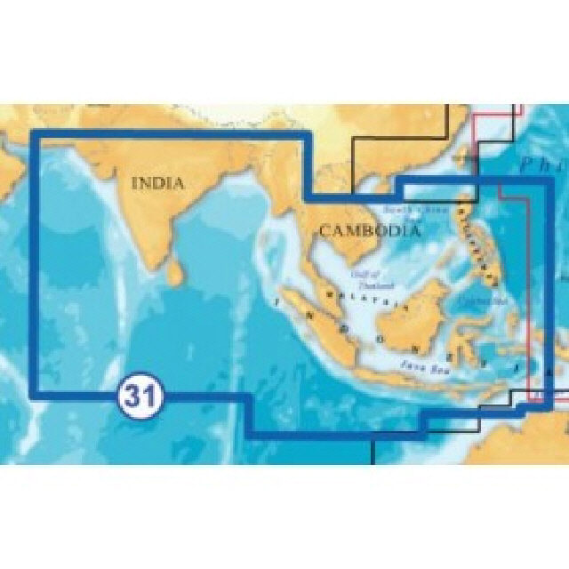 Navionics XL9 Gold Chart - Indian Ocean & Sth China Sea (111644)