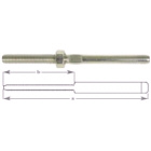 Swage Threaded Term G316 Stainless Steel 3.0mm X M6 (162328)