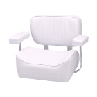 Helm Chair Deluxe With Arm Rests White (181504)