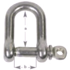 Stainless Steel 'D' Shackle 10mm (3/8") (161010)