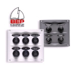 BEP 4 Switch Splashproof Panel - Grey (113240)