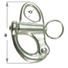 Snap Shackle Fixed Eye G316 Stainless Steel 100mm (164266)