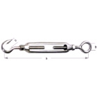 Turnbuckle G316 Stainless Steel Open Hook/Eye M12 (163092)