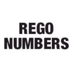 Rego Number (2) 200mm Black Pack Of 5 Pairs (1960002)
