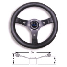 Wheel Sport Black Alloy 310mm Inc Med (271110)