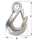 Hook Snap Fixed Eye Cast G316 Stainless Steel 90mm (164342)