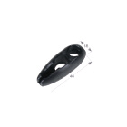 Olive Clip Black Plastic Shock Cord 5-6mm (164460)