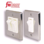 Light Switch - Double - Stainless Steel (122398)