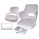 Commodore Moulded Seat Cushion Set - White (181478)