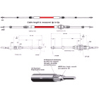 43B0300 TFX 43B cable, bulkhead end, 2.75m (308359)