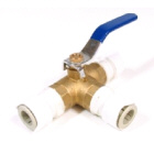 Three Way Ball Valve with Quick Connect Adaptors (136659)