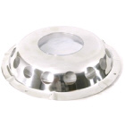 Vent Ufo Stainless Steel C/W Clear Insert 228mm Od (175454)