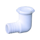 Drain Flush Plastic White 3/4 90 Degree (135211)