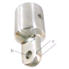 Canopy Bow End Ext Stainless Steel T/S 22mm-7/8 (195017)