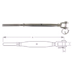 Turnbuckle G316 Fork/Swage 3.0mm X M6 (162393)