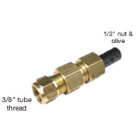 Connector Adaptor 3/8" Tube thread to 1/2" plumbing (293626)