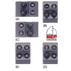 2 x On/Off Toggle Switch Panel, Black (113280)